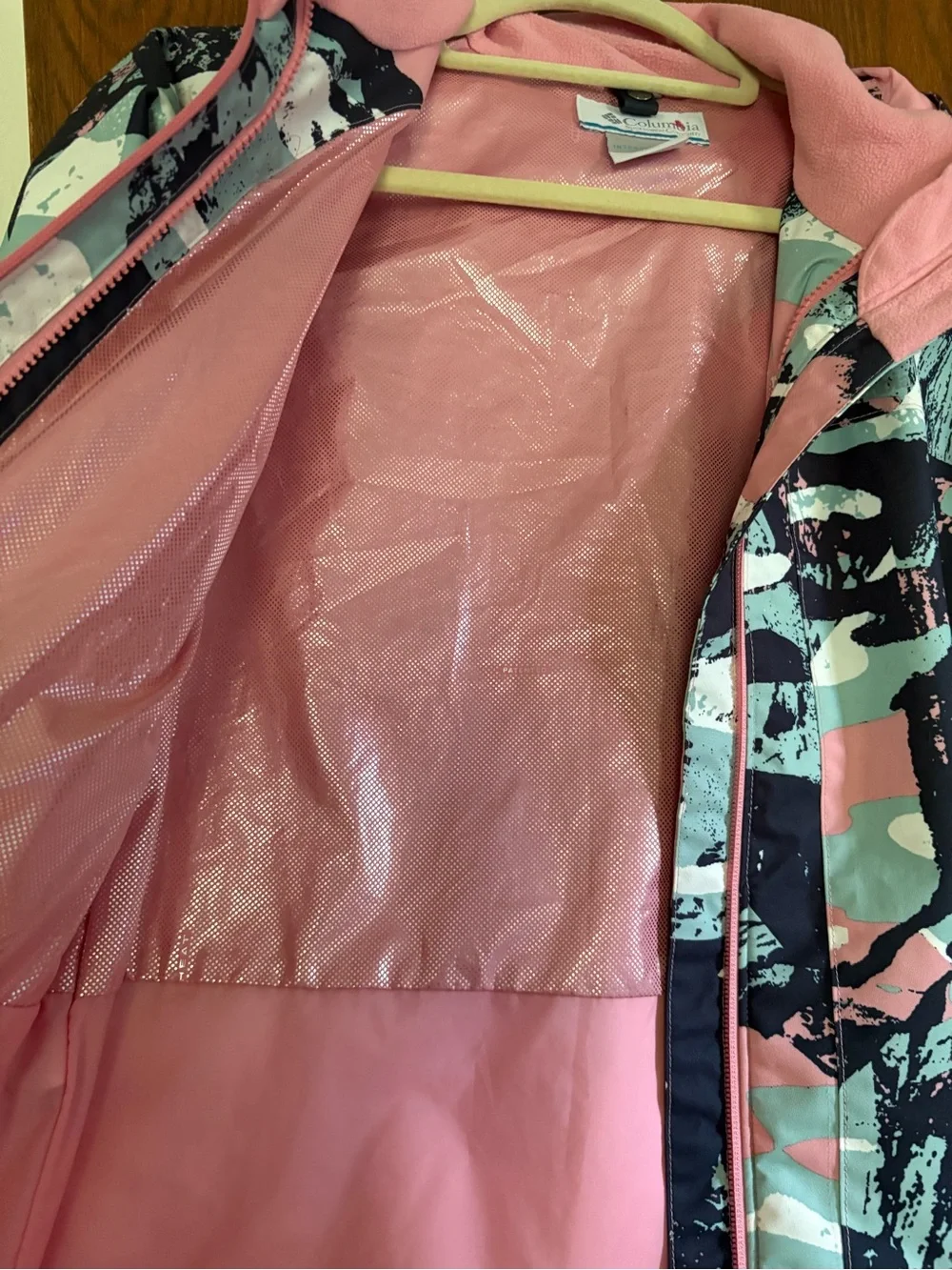 Columbia Kids Pink, Mint & Navy Lightweight Jacket